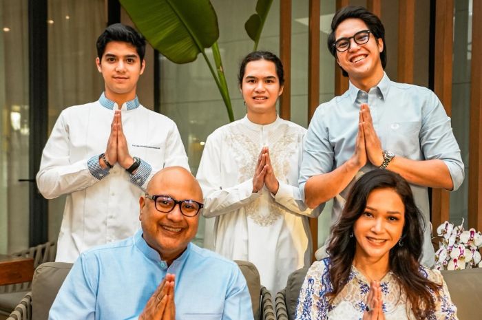 Keluarga Maia Estianty gelar acara halal bihalal