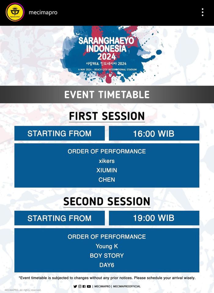 Promotor membagikan informasi terbaru terkait gelaran konser Saranghaeyo Indonesia (SHI) 2024.