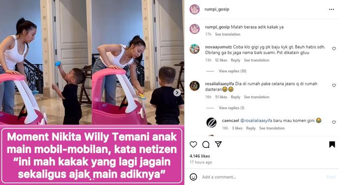 Begini Gaya Santai Nikita Willy Asuh Baby Issa, Netizen Salfok Puji sang Artis