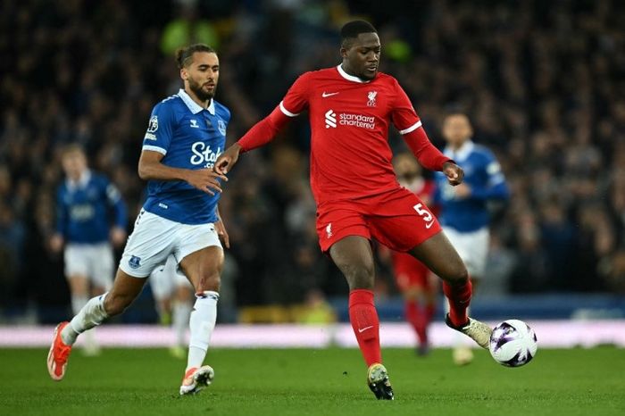 Liverpool dikalahkan Everton pada lanjutan Liga Inggris 2023-2024 di Goodison Park, 24 April 2024.