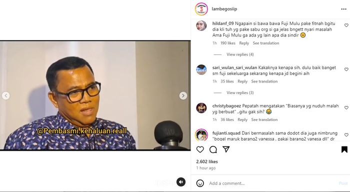 Kakak Marissya Icha Diduga Tuding Fuji Pakai Narkoba, Haji Faisal Beri Tanggapan Super Adem Ini, Netizen Beri Komentar