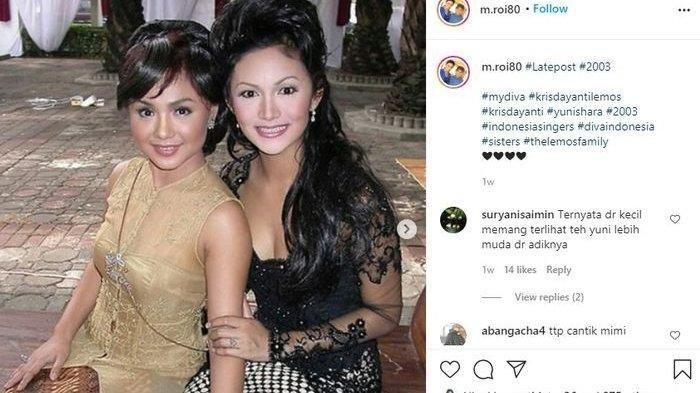 Foto jadul Krisdayanti dan Yuni Shara