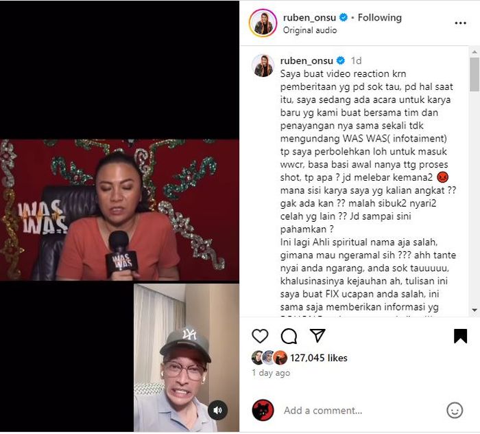 Ruben Onsu Geram Perseteruannya dengan Jordi Onsu Malah Jadi Bahan Ramalan Cenayang, sang Presenter Beri Balasan Nyelekit: Ngarang!