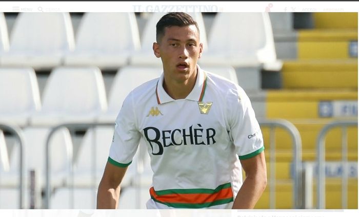 Pemain timnas Indonesia, Jay Idzes, saat memperkuat klub Liga Italia Serie B, Venezia.