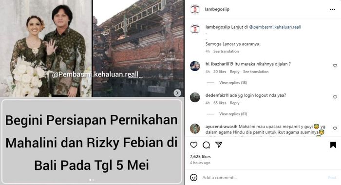 Segera Ikat Janji Suci Pada 5 Mei Mendatang, Begini Bocoran Persiapan Pernikahan Mahalini dan Rizky Febian, Netizen Beri Komentar