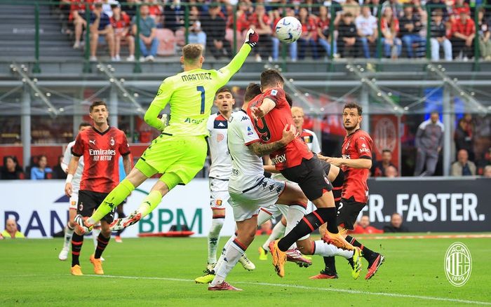 AC Milan melawan Genoa pada giornata ke-35 Liga Italia 2923-2024 di Stadion San Siro, Minggu (5/5/2024).