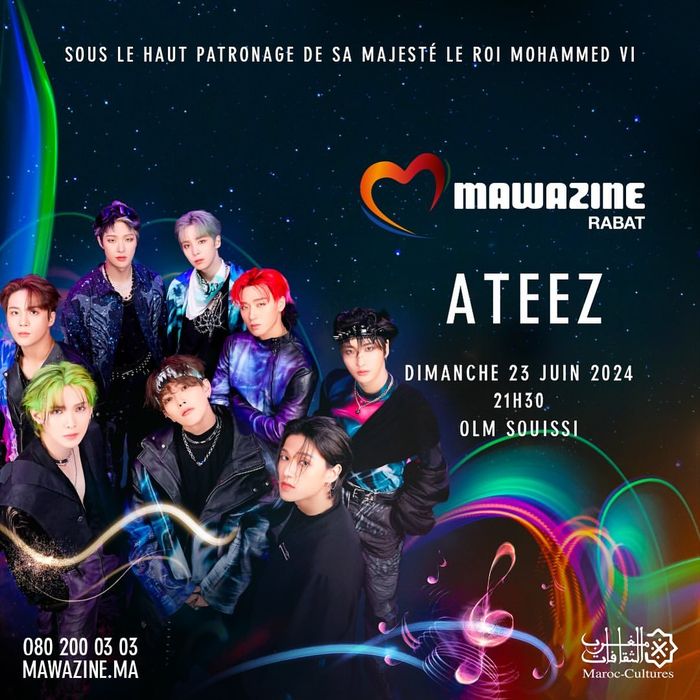 ATEEZ bakal tampil di festival MAWAZINE di Maroko