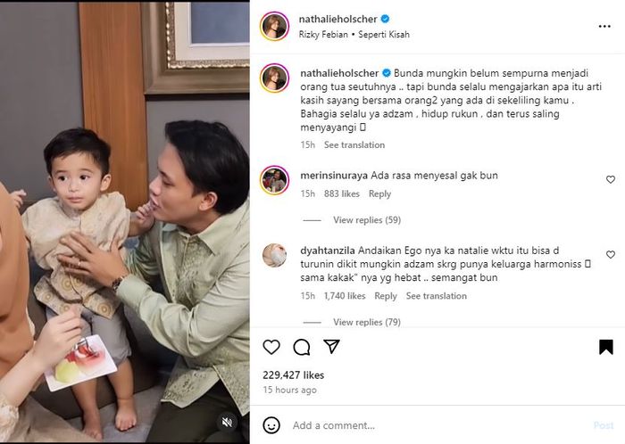 Baby Adzam Hadir di Acara Pengajian Pernikahan Mahalini dan Rizky Febian, Nathalie Holscher Beri Pesan Sendu ke Putra Kesayangan