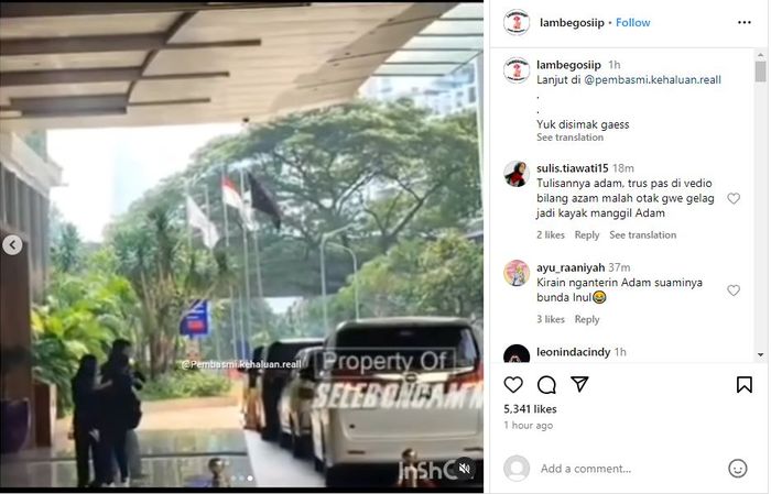 Nathalie Holscher antarkan Adzam di pernikahan Rizky Febian dan Mahalini