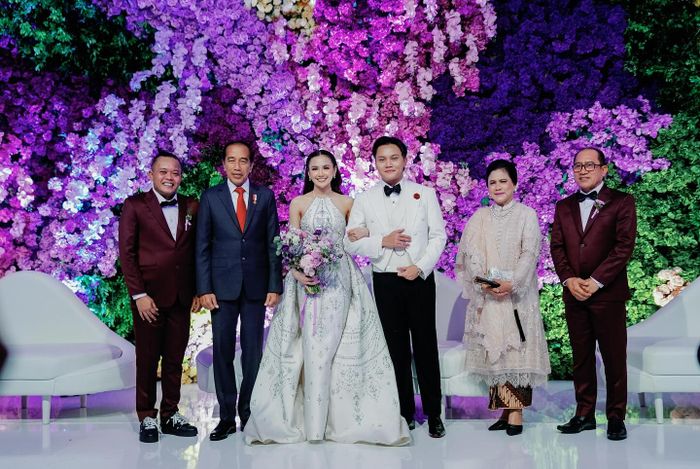 Presiden Jokowi dan Iriana Jokowi hadiri pernikahan Mahalini dan Rizky Febian