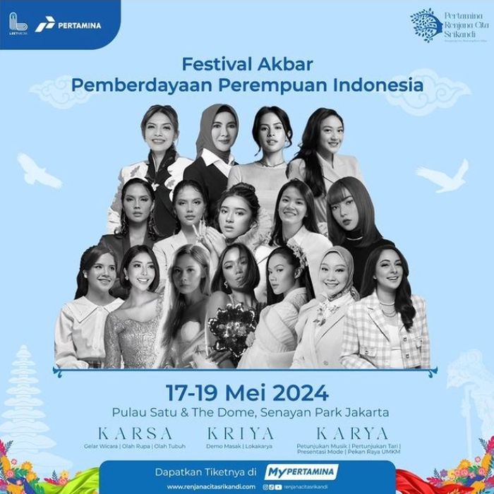 Poster festival akbar Pemberdayaan Perempuan Indonesia