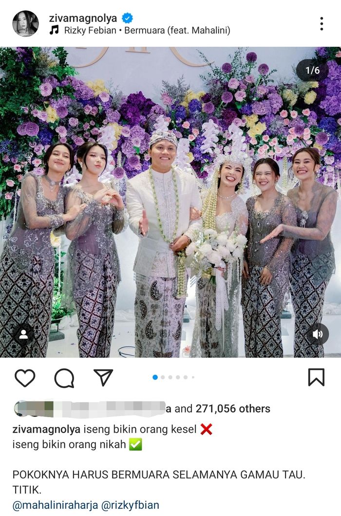 Keisengan Ziva Magnolya Bikin Rizky Febian dan Mahalini Menikah  