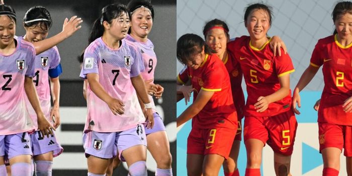 Jepang vs China pada laga terakhir Grup B Piala Asia wanita U-17 2024 di Stadion Kapten I Wayan Dipta, Gianyar, Bali, Senin (13/5/2024).