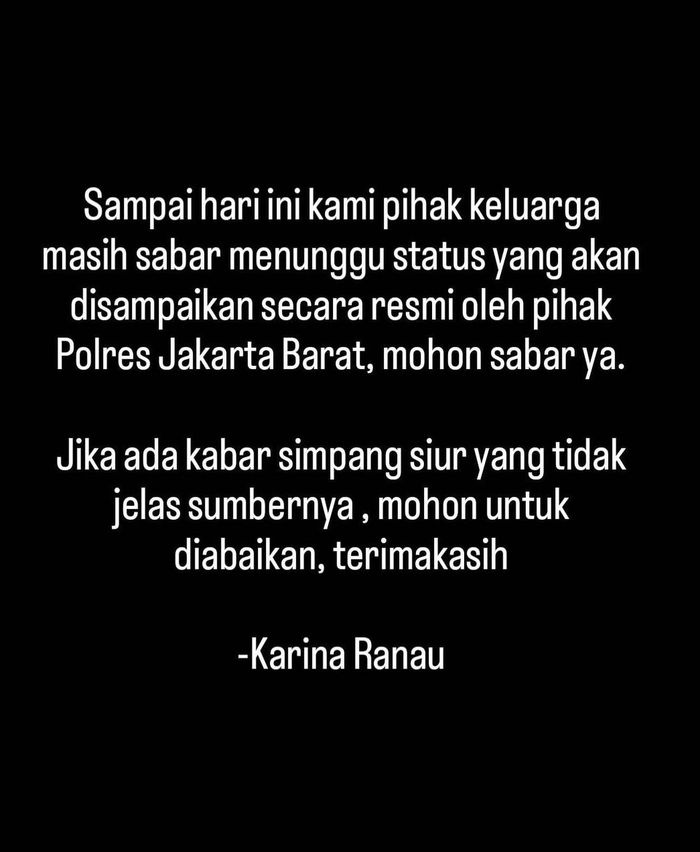 Postingan istri Epy Kusnandar