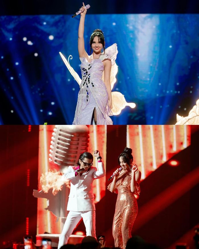 Lyodra Ginting di acara SCTV Music Awards 2024.