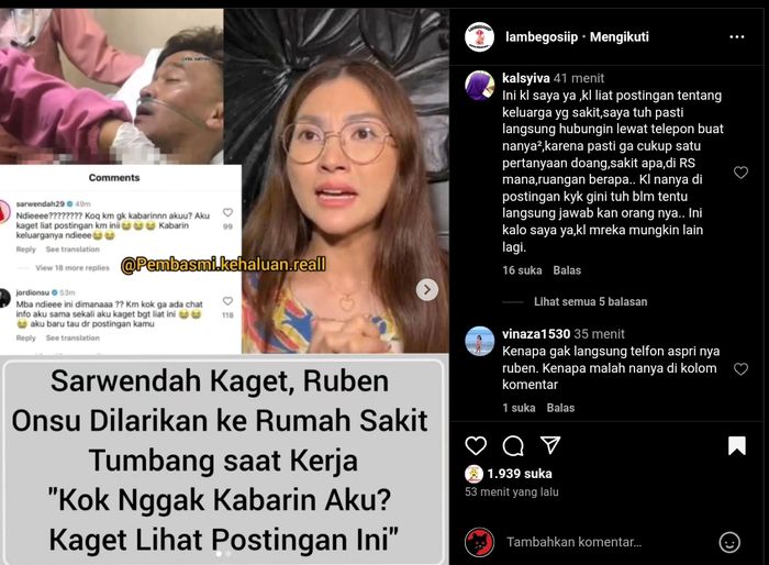 Ruben Onsu Dilarikan ke Rumah Sakit, Sarwendah Kaget Tak Tahu Suami Sakit hingga Protes ke Manager: Kok Gak Dikabari!