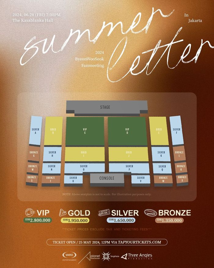 Harga tiket fanmeeting Byeon Woo Seok di Jakarta