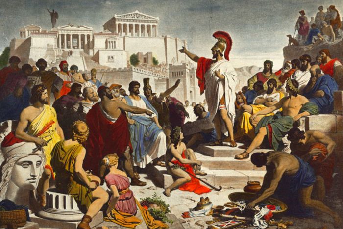 Ilustrasi era Yunani Kuno.
