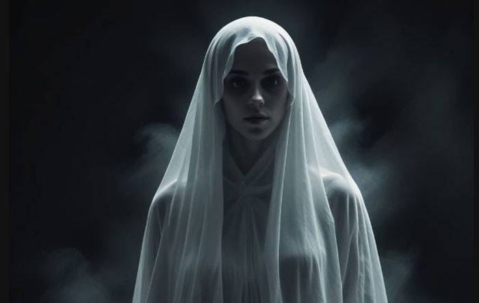 Ilustrasi wanita misterius