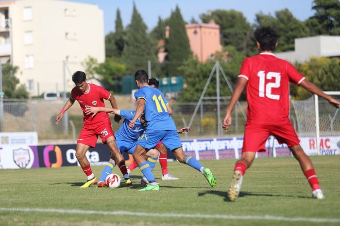 Timnas U-20 Indonesia kalah dengan skor 0-3 dari Ukraina dalam ajang Toulon Cup 2024 di Stade Jules Ladoumegue, Selasa (4/6).