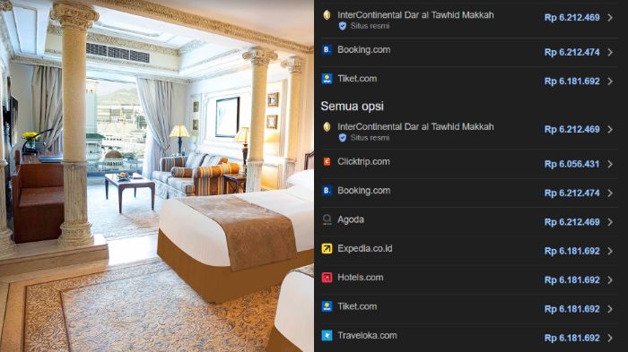 Harga per malam hotel Dar al Tawhid InterContinental 