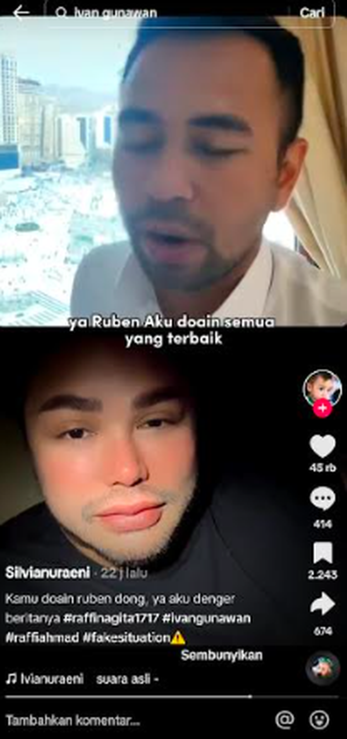 Raffi Ahmad doakan rekan artis selama ibadah haji di Tanah Suci