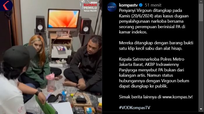Virgoun dan PA digerebek di kamar kos