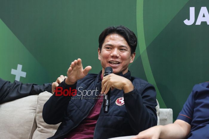 Wakil Presiden APPI, Achmad Jufriyanto, saat hadir dalam diskusi di GBK Arena, Senayan, Jakarta, Selasa (25/6/2024).
