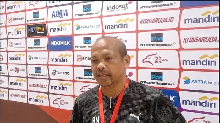 Pelatih Brunei Darussalam, Muhammad Ali Mustafa, saat ditemui di mixed zone Stadion Sriwedari, Solo, usai laga lawan Myanmar di ASEAN Cup U-16 2024, Selasa (25/6/2024).