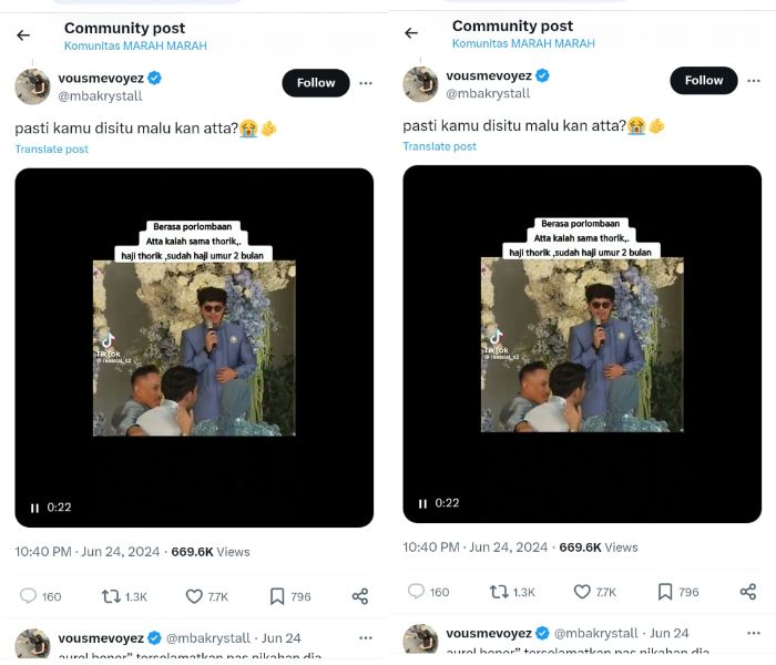 Perdebatan Atta Halilintar dan Geni Faruk di acara lamaran Thariq Halilintar dan Aaliyah Massaid.