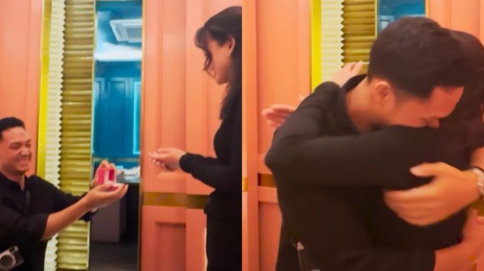 Momen Azriel Hermansyah lamar Sarah Menzel