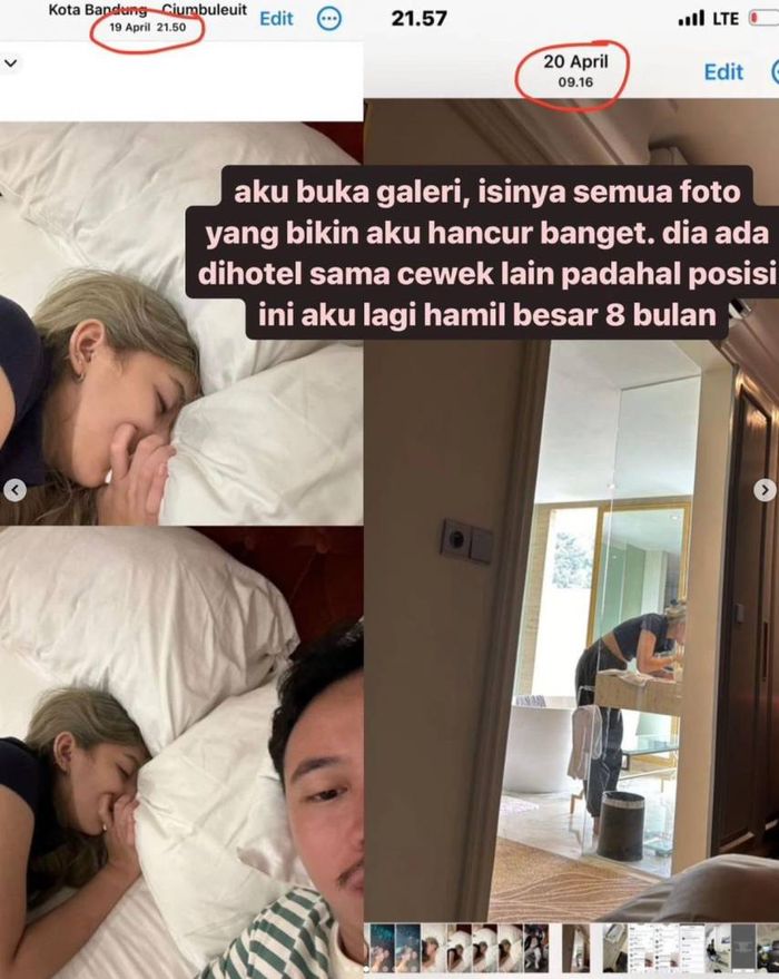 Aida Selvia menemukan banyak foto yang jadi bukti perselingkuhan suaminya dengan perempuan di Bandung.