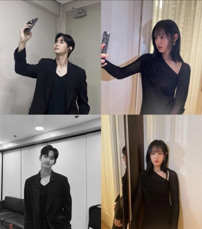Unggahan Kim So Hyun dan Kim Ji Won dengan pose yang sama