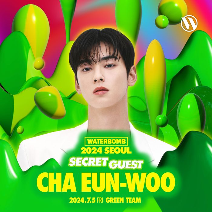 Cha Eun Woo dikonfirmasi akan tampil di festival WATERBOMB SEOUL 2024