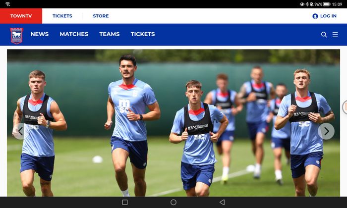 Elkan Baggott dalam sesi latihan perdana Ipswich Town