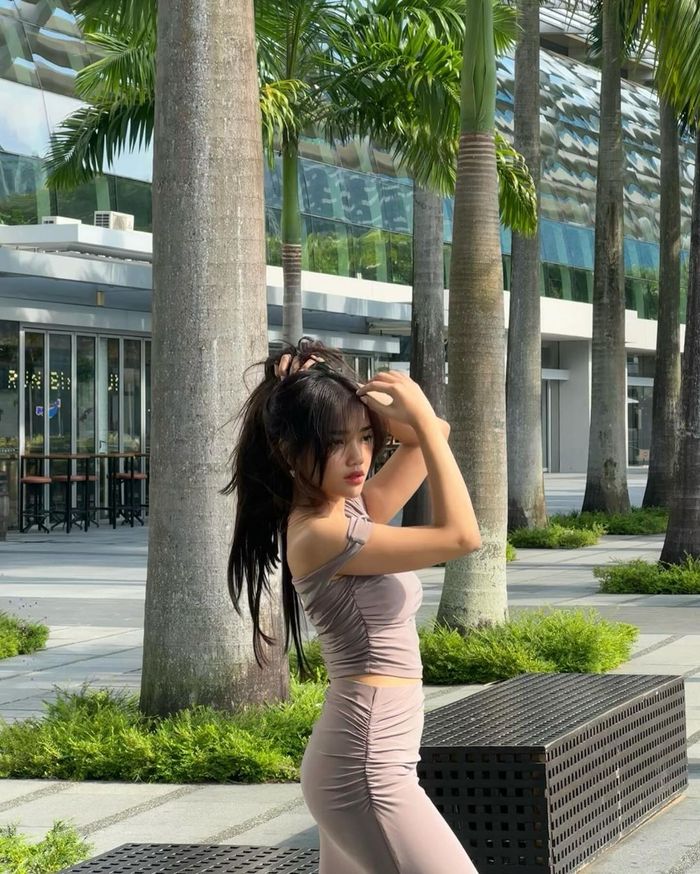 OOTD Fuji saat liburan ke Singapura.