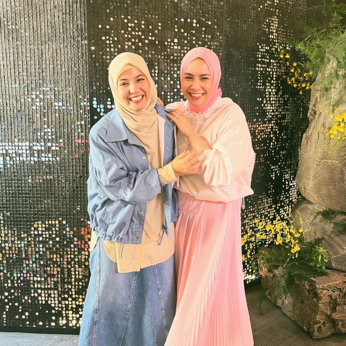 Natasha Rizky dan Nagita Slavina saat menghadiri acara yang sama.