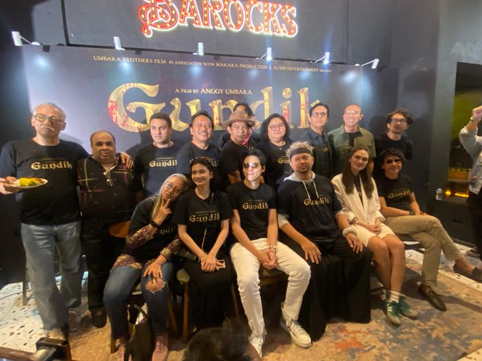 Jumpa pers film Gundik di kawasan Setiabudi, Jakarta Selatan, Kamis (18/7/2024).