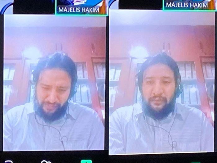 Ammar Zoni saat sidang di Pengadilan Negeri Jakarta Barat, Selasa (23/7/2024).