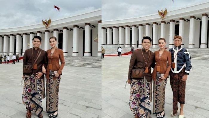 Thariq Halilintar dan Aaliyah Massaid hadir di upacara Kemerdekaan Republik Indonesia di IKN.