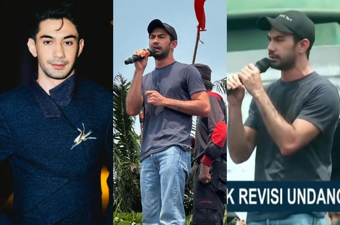 Reza Rahadian ikut demo