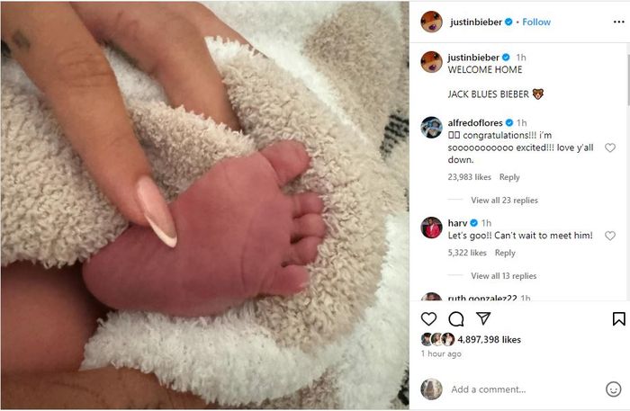 Justin Bieber dan Hailey Baldwin dikaruniai anak pertama