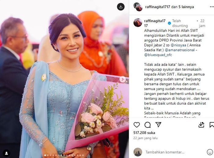 Unggahan Raffi Ahmad