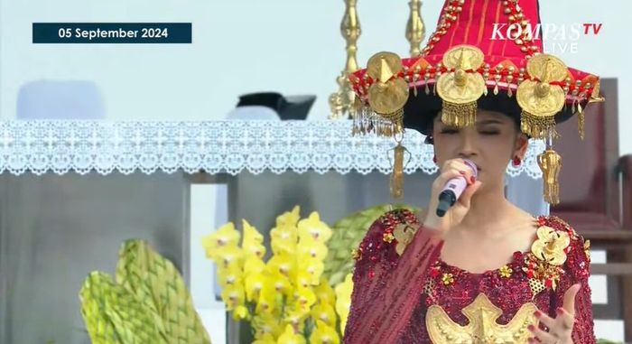 Lyodra menyanyi di misa akbar bersama Paus Fransiskus 