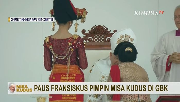 Lyodra diberkati Paus Fransiskus di misa akbar di GBK