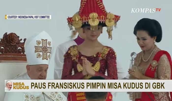 Lyodra diberkati Paus Fransiskus di misa akbar di GBK