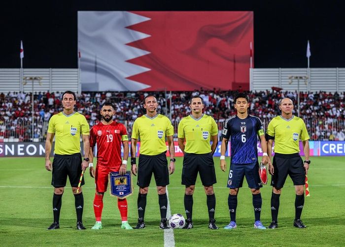 Bahrain vs Jepang di putaran ketiga Kualifikasi Piala Dunia 2026.