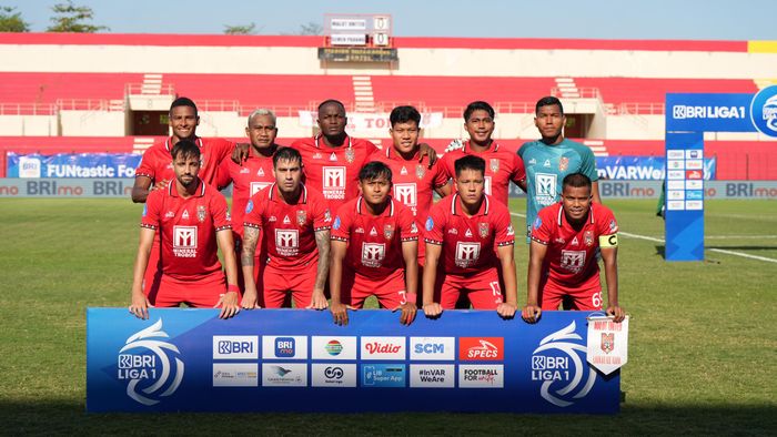 Malut United vs Semen Padang dalam laga pekan keempat Liga 1 2024/2025 di Stadion Sultan Agung, Bantul, Jumat (13/9/2024).