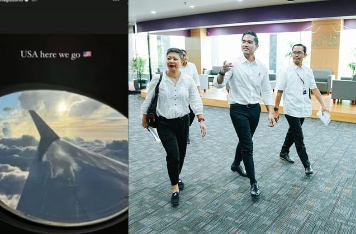 Kolase foto Jet Pribadi dan Kaesang Pangarep saat datangi KPK