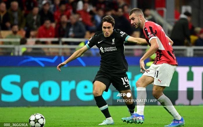 Federico Chiesa masih sulit mendapatkan menit bermain di Liverpool.